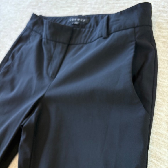 Theory Pants Womens 2‎ Black Cropped Dress Trouser Stretch Office Work Pockets - Picture 3 of 11